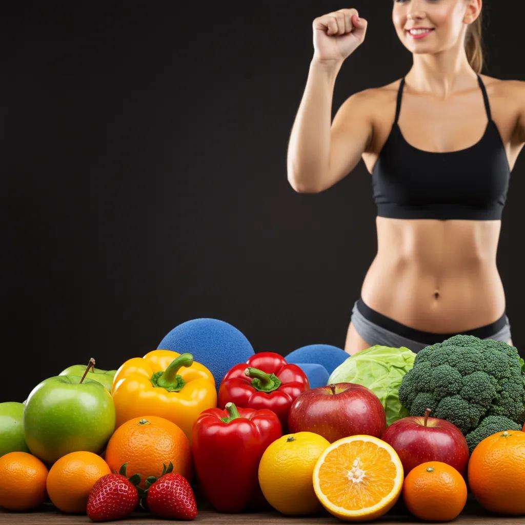 Person enjoying a healthy lifestyle with fruits and vegetables, representing Tirzepatide benefits